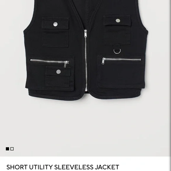 H&M Divided Multi Pocket Cargo Tactical Vest⌚️ - Picture 6 of 12